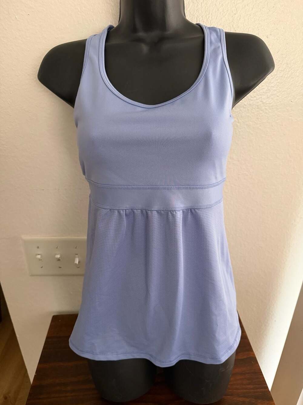Z By Zella Active Tank Top Size XS Light Purple Racerback Shelf Bra